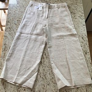 J Crew Linen Herringbone Gazebo trouser, size 6